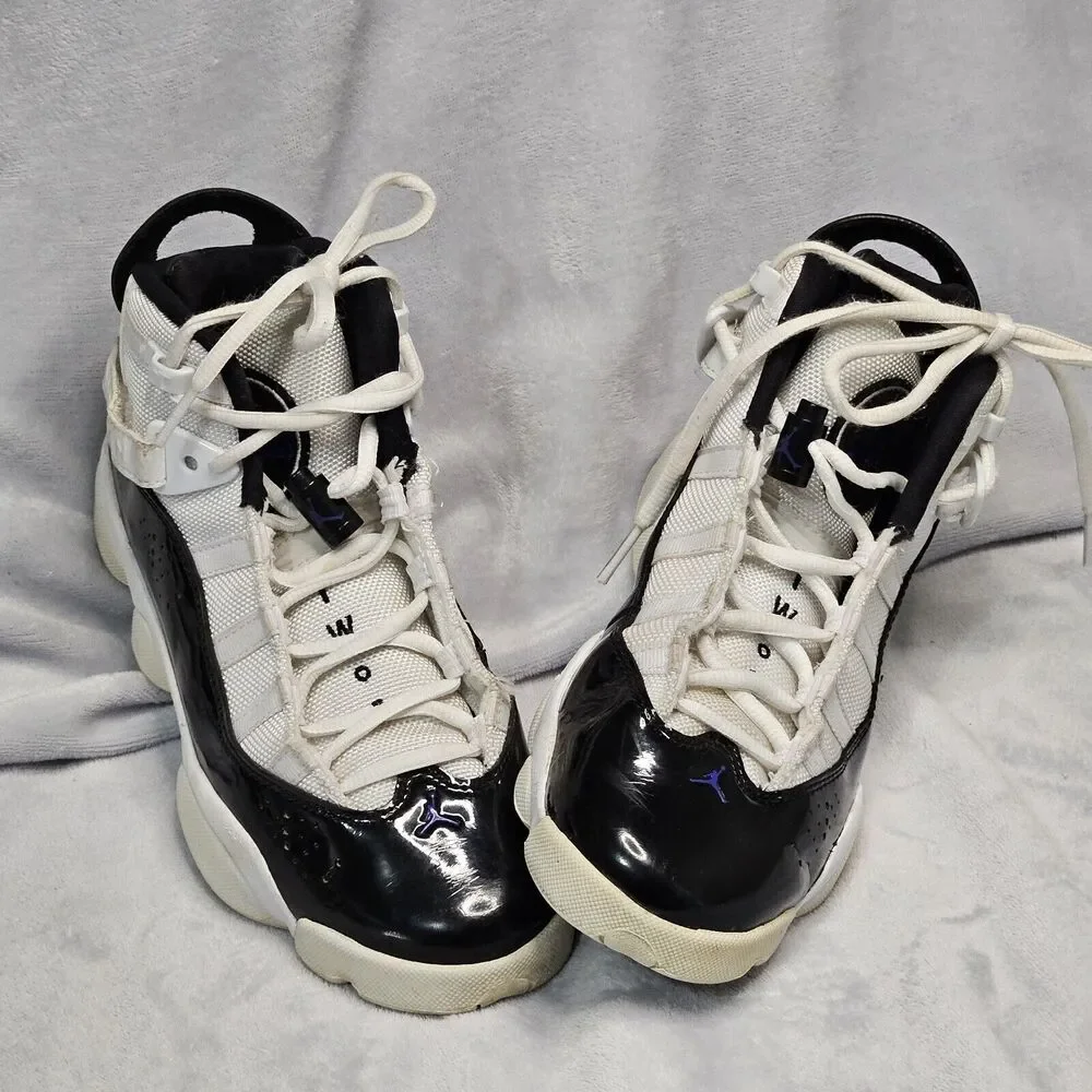 Nike Jordan 6 Rings Defining‎ [323419-104] Kids 5y Basketball Shoes White/Black